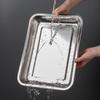 Dianrui'en 304 Stainless Steel Rectangular Deep Plate, 32cm