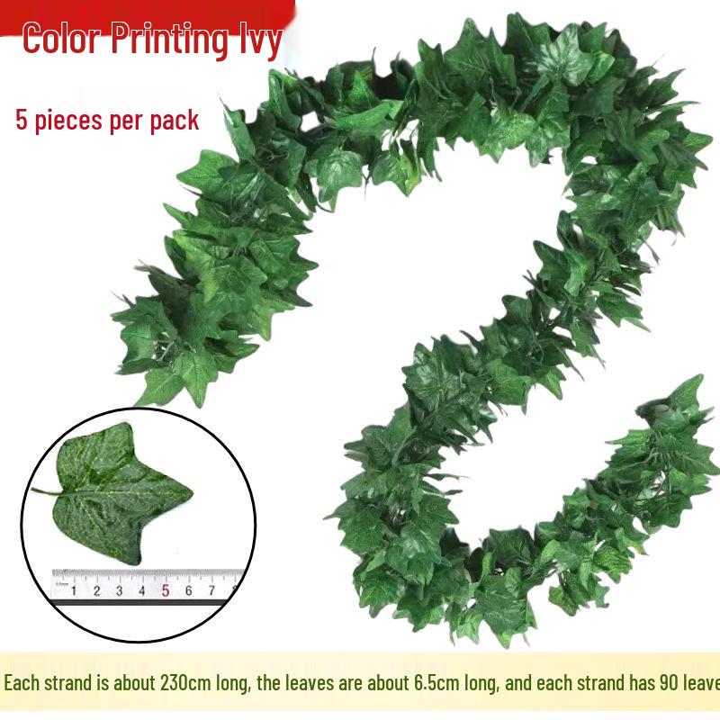 İç Mekan ve Balkon İçin 90 Parçalı Yeşil Yapraklı Sarmaşık Dekorasyon Seti