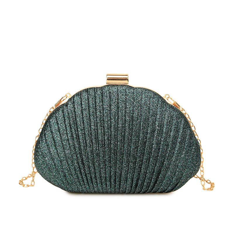 Elegant European Style Shell Bag With Chain Strap For Evening Party And Daily Use