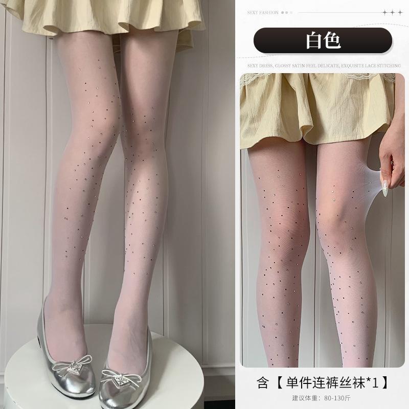 

Сексуальные чулки с пайетками чистое желание через носки кожа тонкие напечатанные императорская сестра тонкие женские трусики чулки 7 One Size (80-65kg)