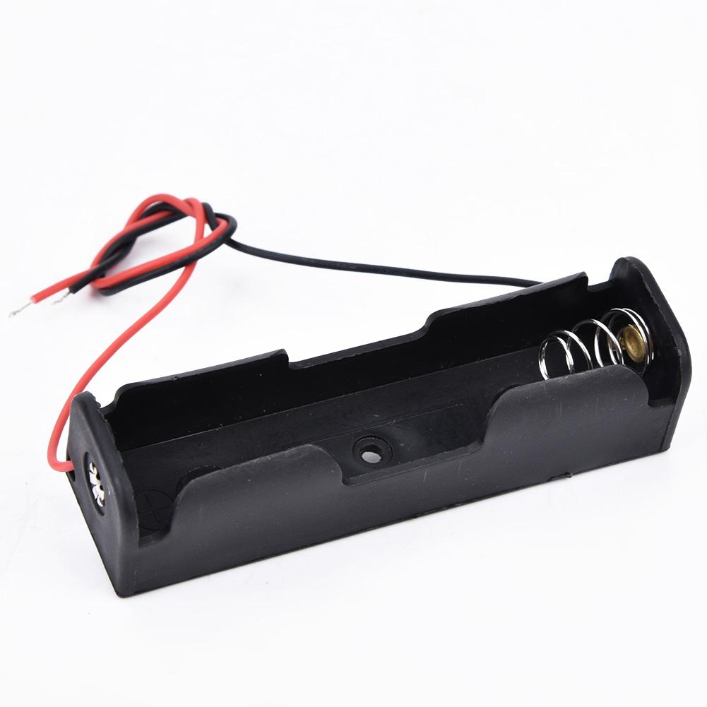 Plastic Battery Case Fit for 18650 3.7V Battery Storage Holder Case with Wire (1 Battery)