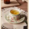Cana de Ceai Retro 240ml Floare însorită Înflorind Ceașcă de Cafea Set Farfurioară Seturi de Cafea Ceramice Cadou la Modă