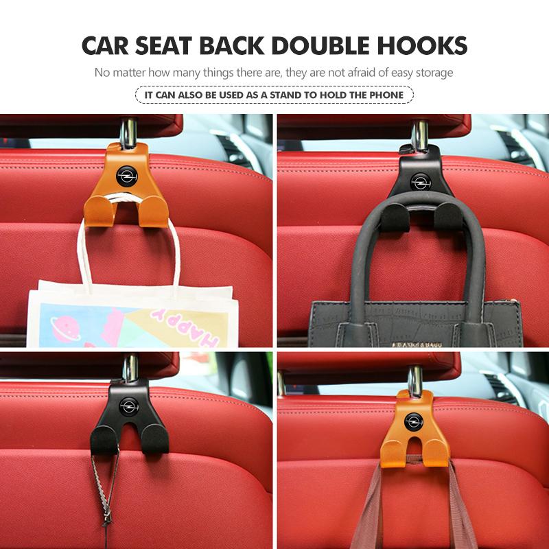 Car Rear Seat Hanging Holder Organizer Back Seat Headrest Hook For Opel Corsa D Astra G H J K F Mokka C Zafira B Vectra