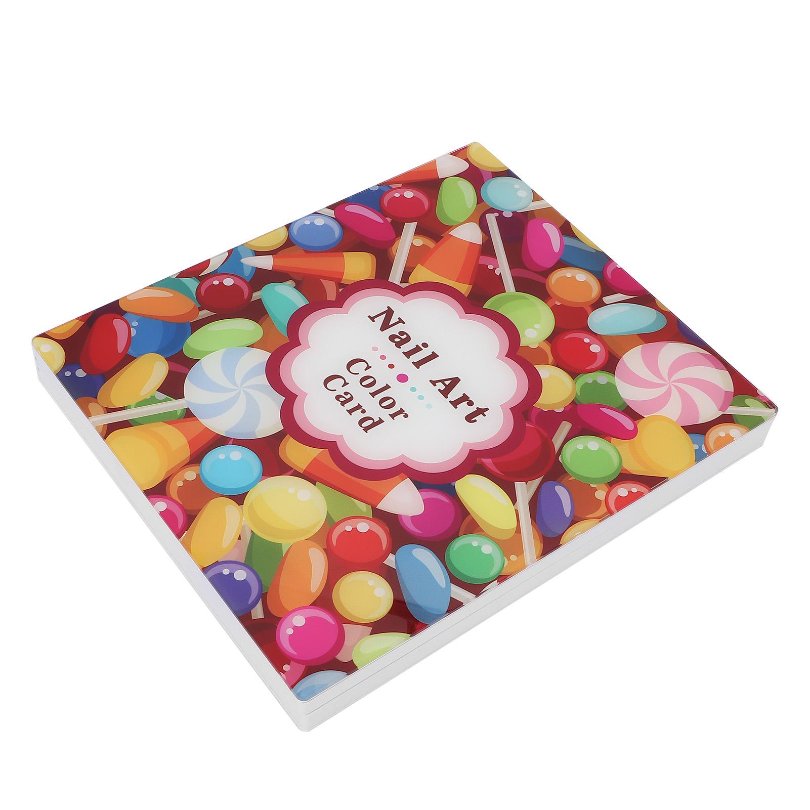 

96 цветов для ногтей, дисплейная книга, типсы для ногтей, дисплей, цветная карта, аксессуар