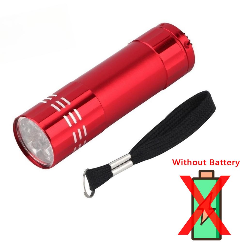 9LED Flashlight UV Resin Curing Lamp Light LED 395nm UV Torch For Epoxy UV Resin Cure Adhesive Glue Jewelry Equipments Tool