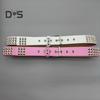 Punk Style Studded Belt Square Rivets Adjustable Straps Rock Waistband Women Girls Gothic Scene Accessories