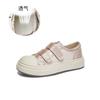 Velcro little white shoes women's 2025 spring new thick-soled simple casual shoes women's round head single shoes versatile shoes children
