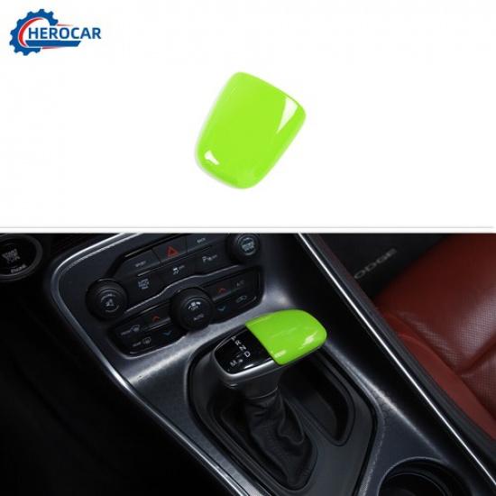 Gear Shift Knob Head Cover Trim for Dodge Charger Challenger&Charger 2015+Green