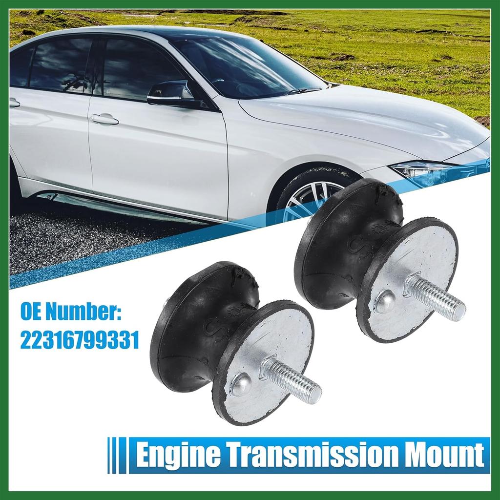 Motoforti No.22316799331 Rear Engine Transmission Mount Kit for BMW 1 Series M 3.0L 2011 Metal Rubber Black Long-lasting