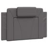 VidaXL Headboard Cushion, Reading Pillow with Zipper, Reading Cushion for Bed Bedroom, Grey 80 374763