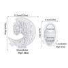 Eid Theme Tealight Holder Molds with Base, Moon Shape Candlestick Molds for DIY CraftCandle Holder Tealight Holder