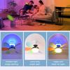 40W Flush Mount Ceiling Fan Lamp with Remote Decorative Ceiling Fanlight Stepless Dimming Small Ceiling Fanlight for Living Room