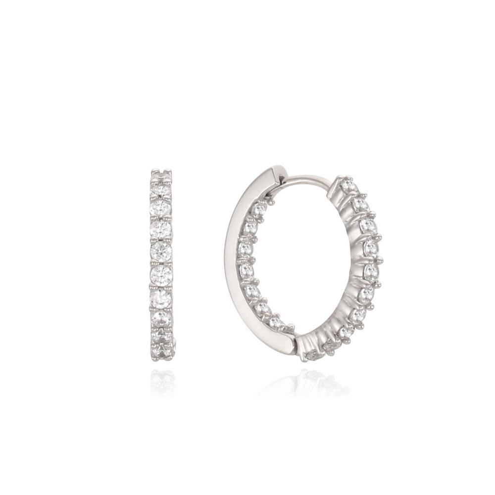 Ost Puremond Secret Setting 925 Silver One-Touch Earrings Ote124301D