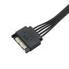 2PCS 15pin Power Adapter 15Pin Male To 1 Female Y Cable For HDD Disk Storage Devices And Desktop PC