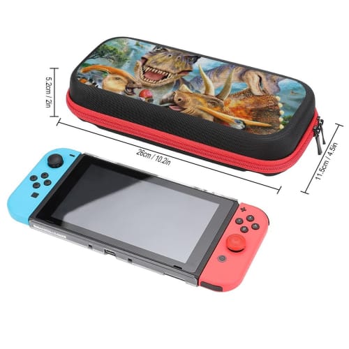 Dinosaur Switch Case, Protective Cover, Storage Bag, Dustproof, Dirt-Resistant, Shockproof, Portable, Large Capacity Storage Bag for Game Console, Hol