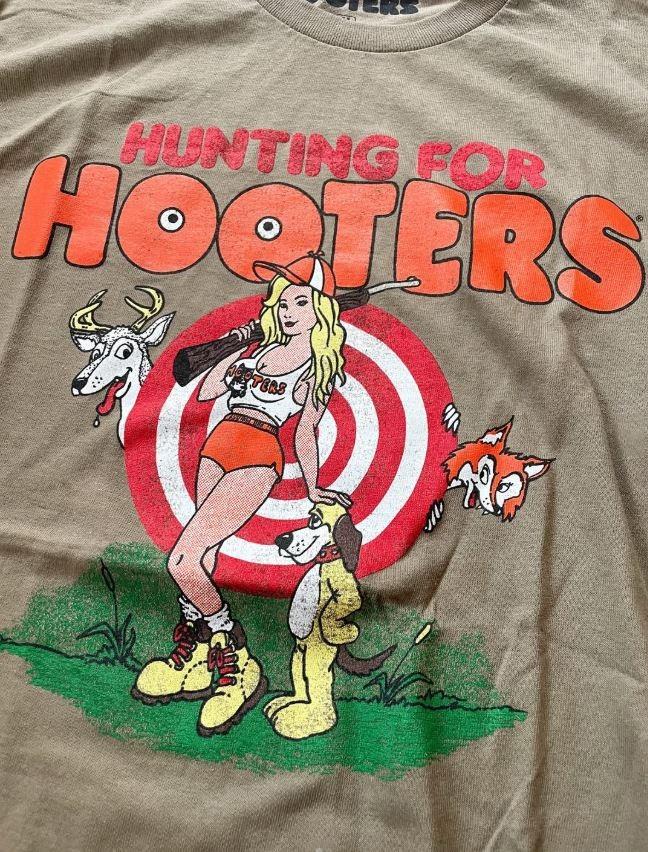 Охота на Хуттерс Песочная футболка с коротким рукавом Унисекс Классический стиль Унисекс футболка S