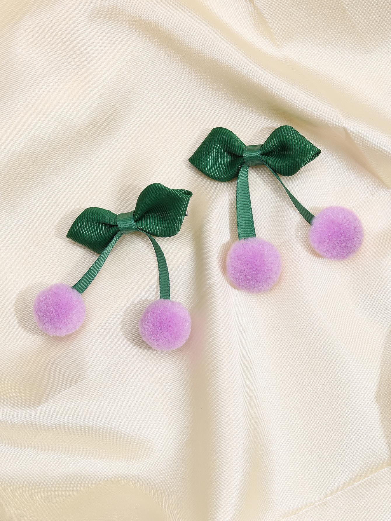 

Hair Clips New Red Cherry Hair Bow for Girls Children Party Vaction Hairpins Korean Style Barrettes Girls Sweet Hair Accessories