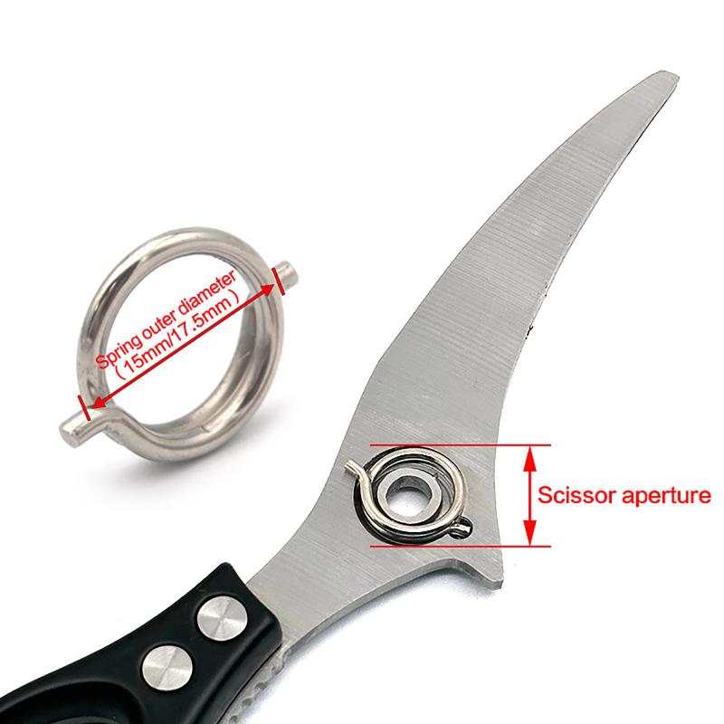 5/10Pcs Chicken Bone Scissors Accessories Spring Wire Diameter 1.8Mm/2Mm Stainless Steel Torsion Spring