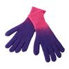 1 Pair Women Fall Winter Gloves Gradient Contrast Color Knitted Five Fingers Stretchy Anti slip Thermal Windproof O