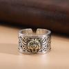 Tiger Head Open Ring for Men, Zodiac Year, Index Finger, National Trend, Domineering, Adjustable