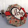 1pc Love Hearts Decor Automatic Folding Umbrella Durable Iron Frame,All Seasons Home Travel Outdoor Multifunctional Umbrella Yy251115062