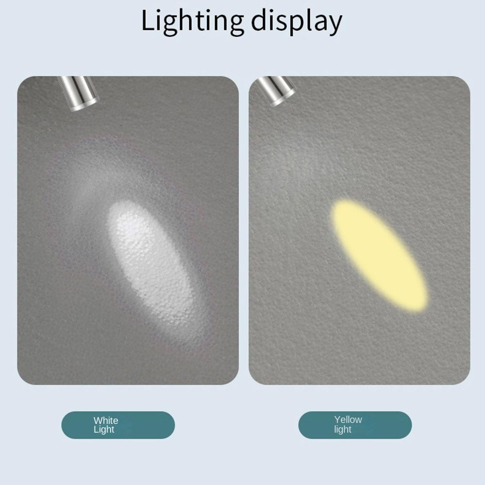 Stainless Steel Doctors Pen Light Portable Yellow/ White Light Nurse Pocket Flashlight Energy-saving with Steel Clip