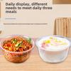 ZISIZ Disposable Transparent Plastic Bowl
