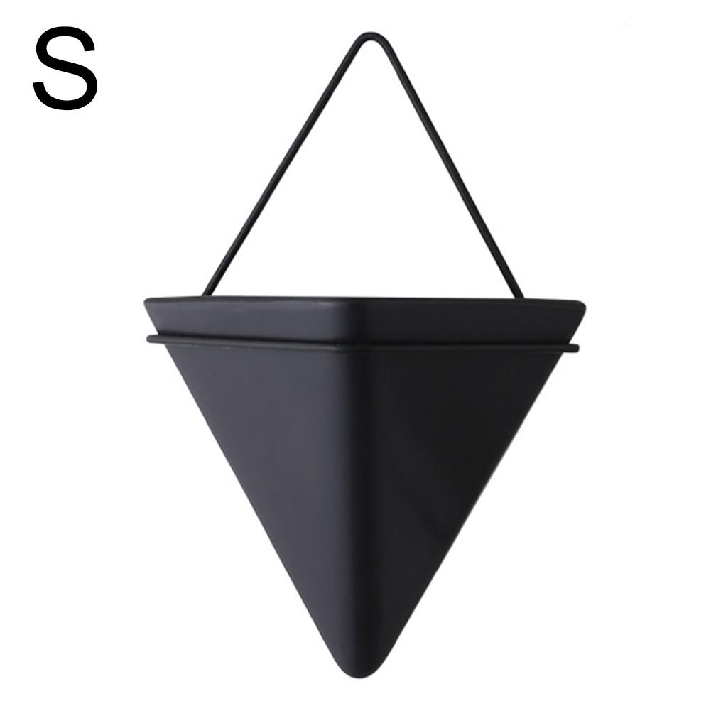 Simple Container Nordic Wall Mounted Flowerpot Succulent Plant hydroponic ceramic flower pot Iron Vases hanging potted plant