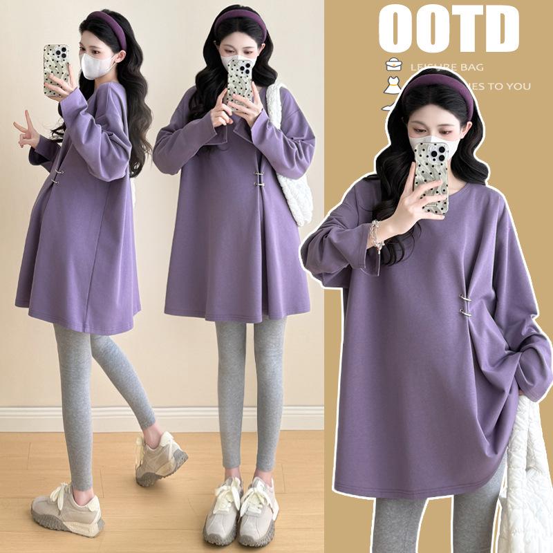 2026 Spring & Autumn Loose Plus Size T-shirt for Trendy Moms 3XL