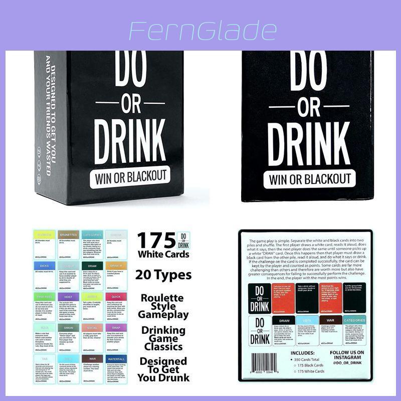 Juego de Cartas para Fiestas Do Or Drink Para Aventuras Universitarias y de Acampada Inolvidables