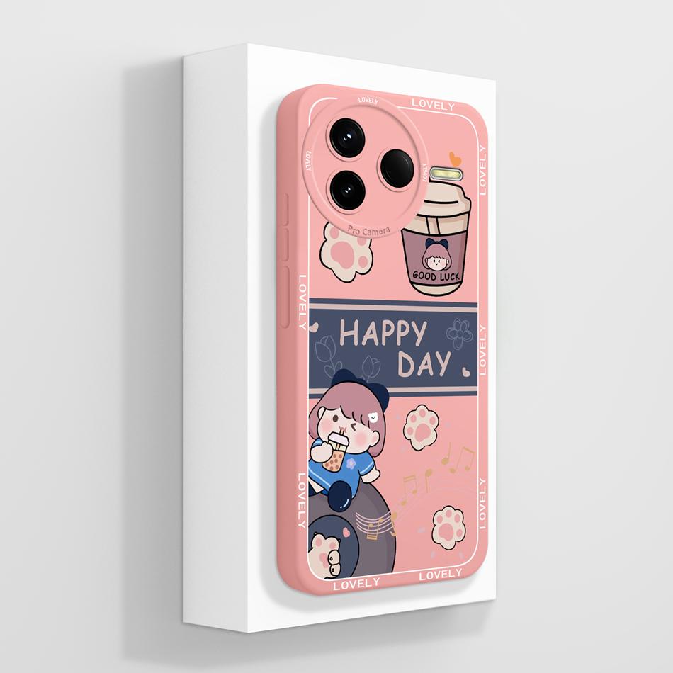 For Poco F7 Ultra / F7 Pro Case Cute Panda Soft Liquid Silicone Lens Protection Back Covers For Poco F 7 Ultra PocoF7 Pro Funda
