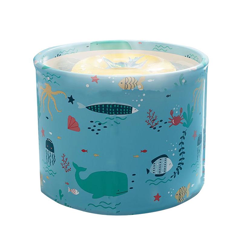 Foldable No-Installation Thickened Cotton-Padded Soaking Tub for Adults