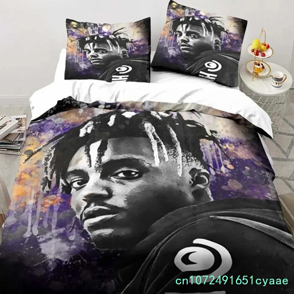 Rap Singer Juice Wrld 3D Print Bedding Set Single Twin Full Queen King Size Bed Set Adult Kid Bedroom Bedding Gift