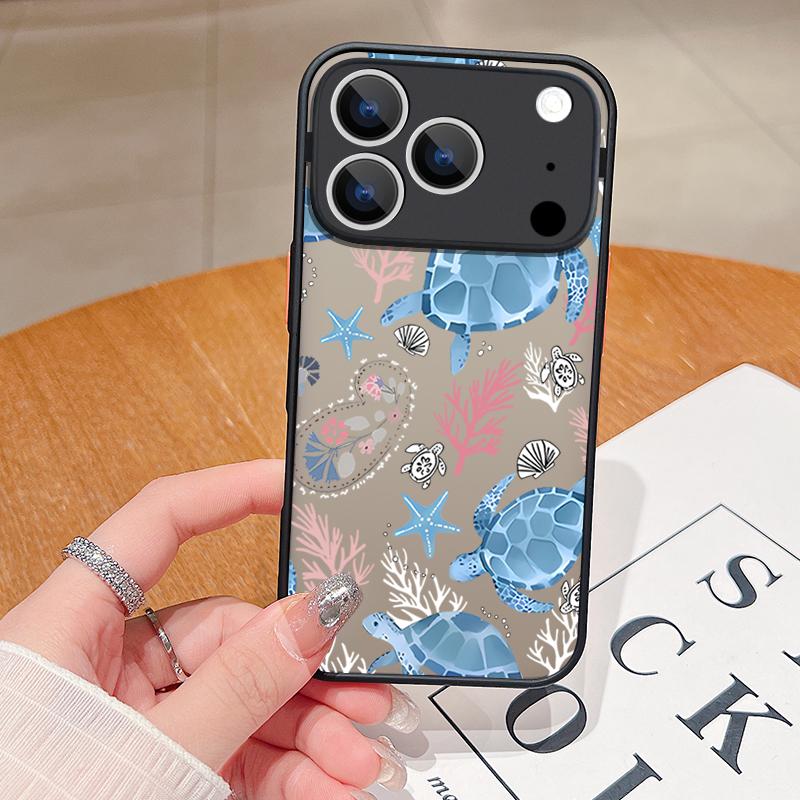 Whale Shark Printing Case For iPhone 17 Air 16e 16 15 14 Pro Max 13 12 17 Pro 11 Shockproof Soft Edge Hard PC Matte Phone Cover