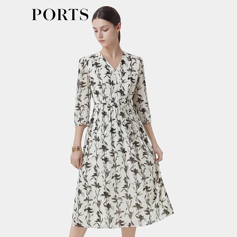 

PORTS Freehand Garden Print Midi Dress XS /2