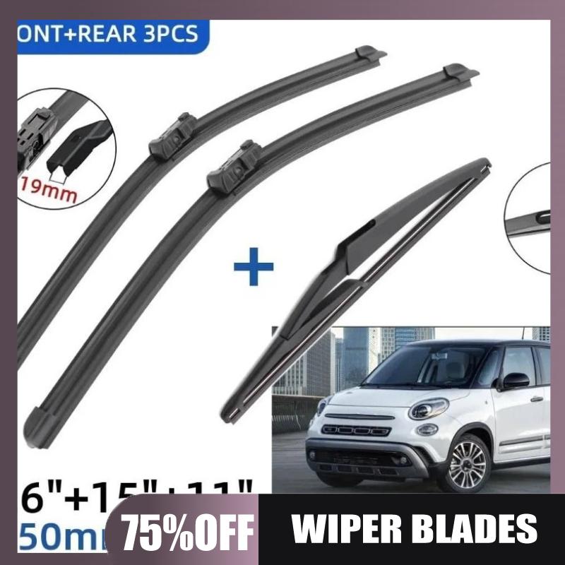 Suitable for Fiat 500L 2012-2020 26+15+11 front and rear wiper blades чёрный