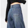 2025 Women's High-Waisted Straight-Leg Jeans: Slimming Loose Fit for Spring & Autumn