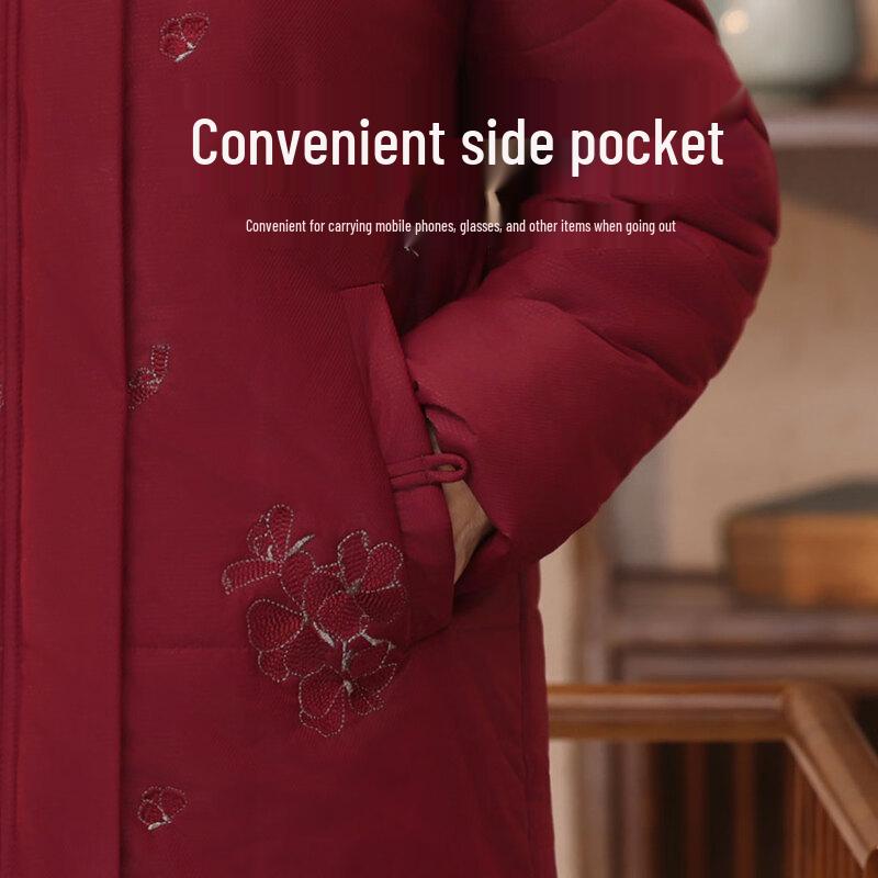 YUZHAOLIN Women's Plus Velvet Winter Padded Jacket