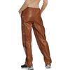 adidas Originals Trefoil Solid Logo Print Snap Button Straight Leg Track Pants Women Bottoms Brown II6098