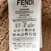 FENDI Brown Back Logo Knit Cardigan tops 36 BrownUsed