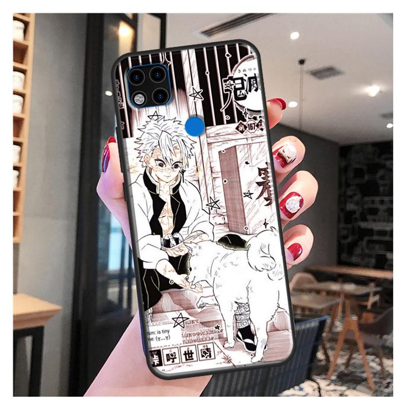 Shinazugawa Sanemi Kimetsu No Yaiba For Xiaomi Redmi Note 11 Pro Phone Case For Redmi 9T 9A 9C 9S 10S Note 9 10 Pro Back Cover