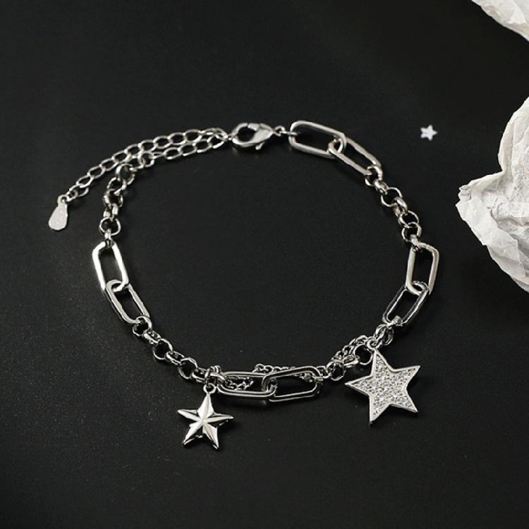 Copper Star Cold Wind Hip-hop Trend Pentagram Sweet Temperament Simple Jewelry