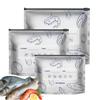 30pcs Aluminum Foil Storage Bags Freezer Sealed Organizers Food Packaging Reusable Pantry Odor-Proof Bag Kitchen Essential