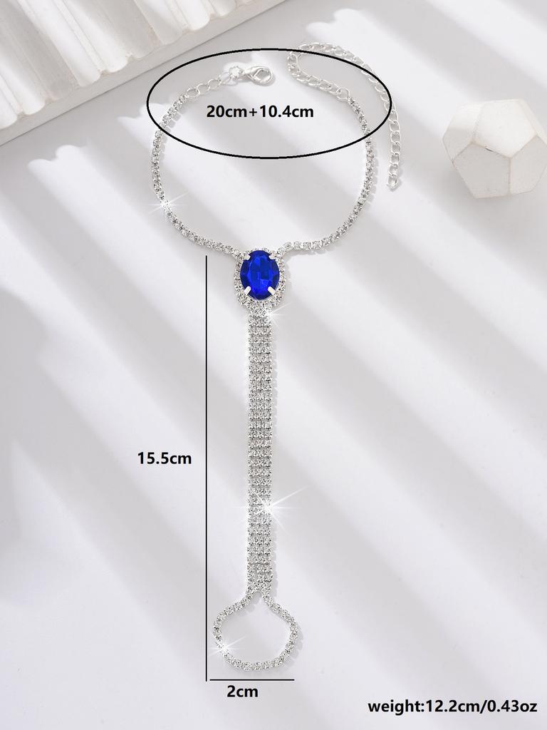 1PC Women's Fashion Claw Chain Series Geometric Round Foot Chain Outdoor Tourism Beach Banquet Party Holiday Gift