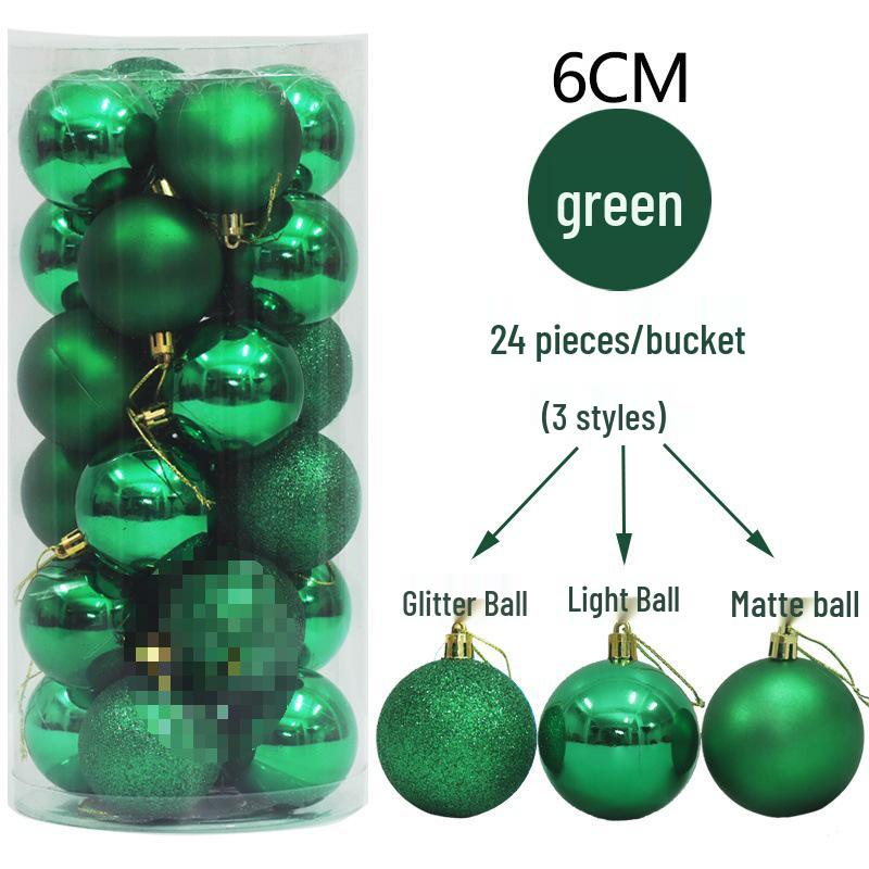 Colorful Christmas Tree Matte & Shiny Ball Decorations for Shopping Mall Ceiling