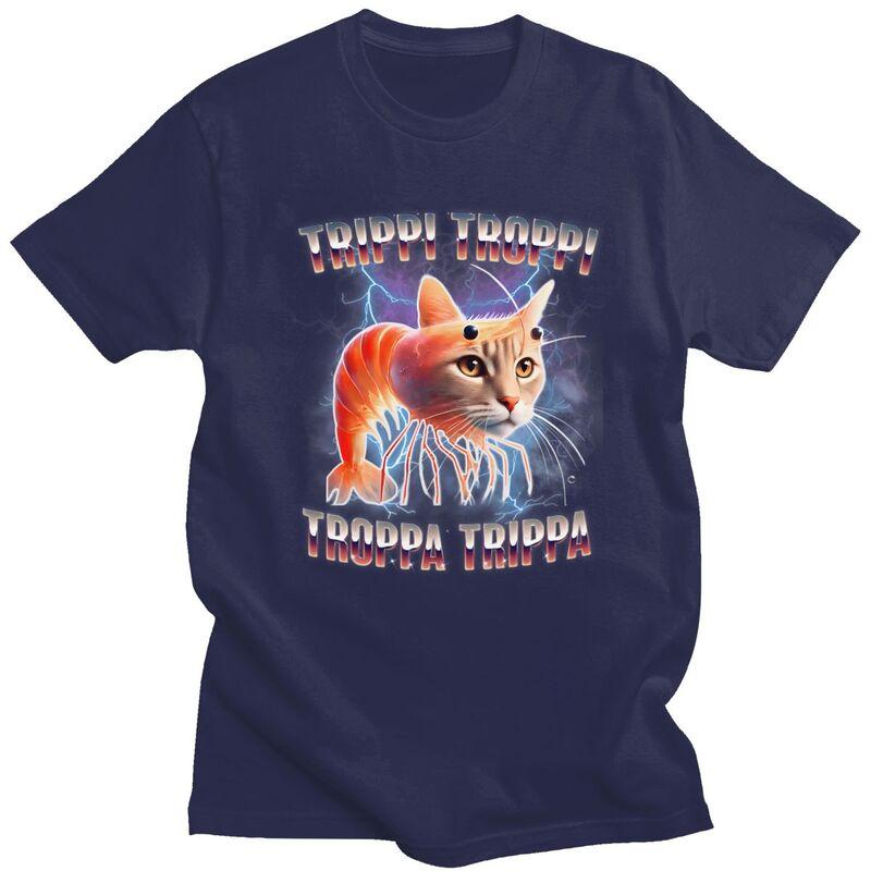 

Male Trippi Troppi Italian Brainrot Fish Cat Meme T Shirt Summer Short Sleeve 100 Cotton Colthing Fashion Graphic Tees Shirt 4XL