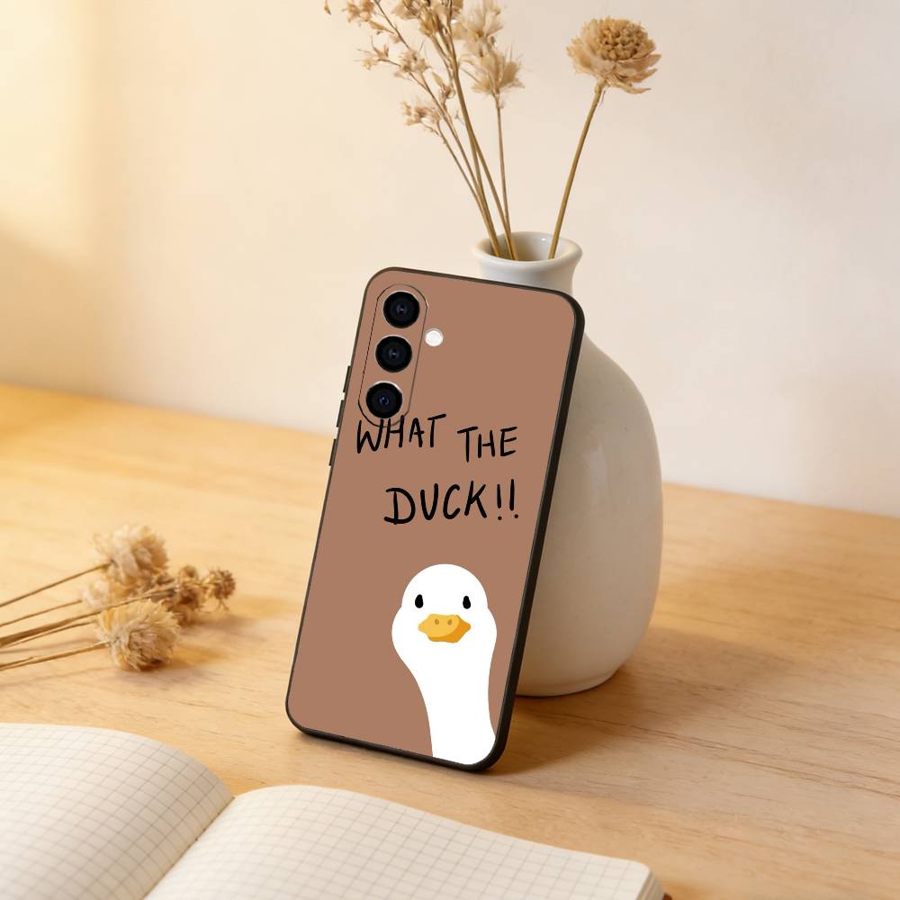 Duck Phone Case For Samsung Galaxy A73,A72,A71,A70,A53,A52,A51,Others Soft Black Cover