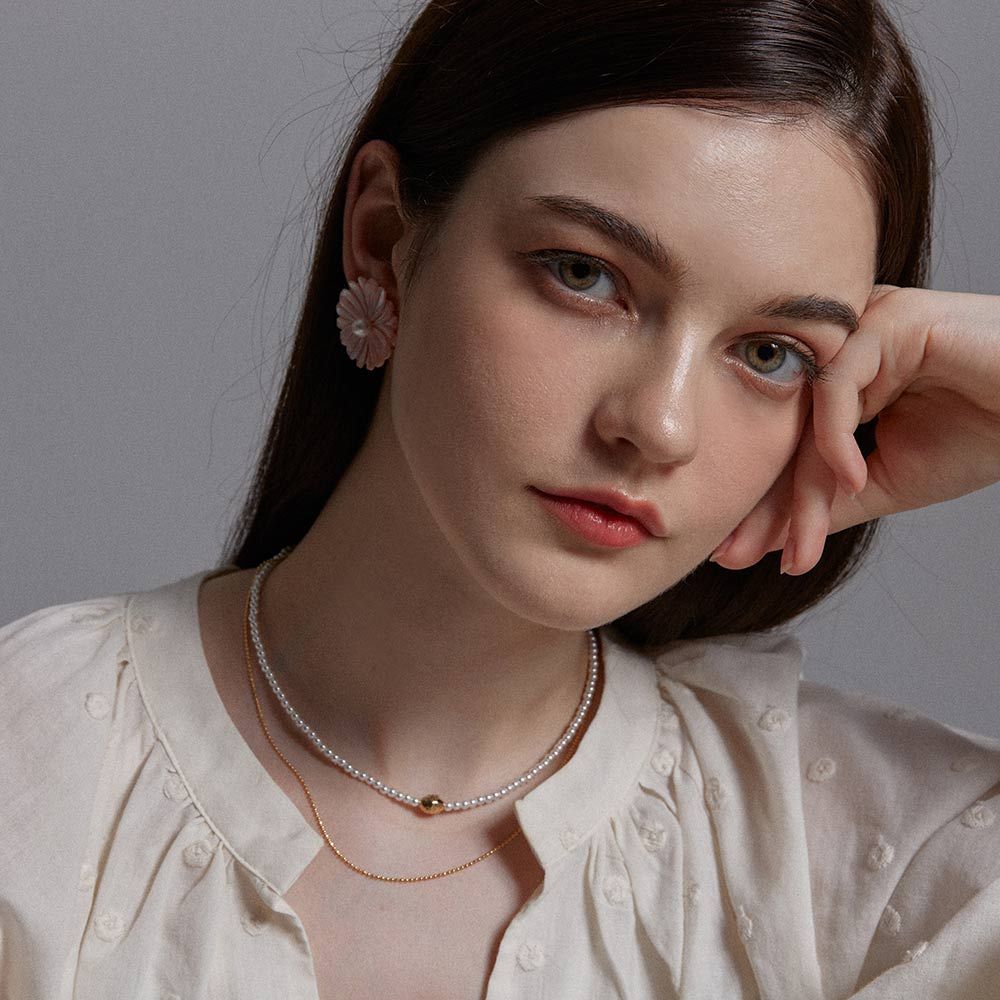 Koi Pearl Layered Necklace Pearl