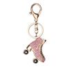 Fashion Crystal Roller Skating Shoes Shape for Female Car Women's Bags Pendants Accessories Men Jewelry Bag Charm