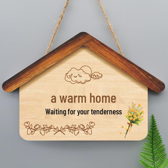Creative Welcome Home Hanging Sign for Entryway